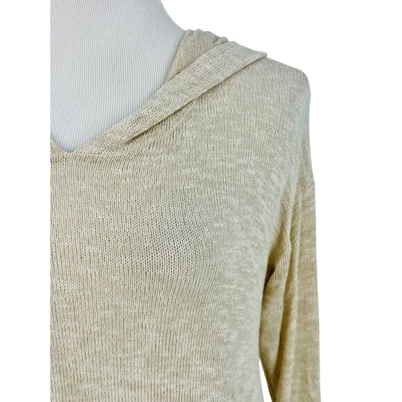 NWT Boutique Hooded Ruffle Hem Long Sleeve Knit Tunic Mini Dress - Picture 5 of 16